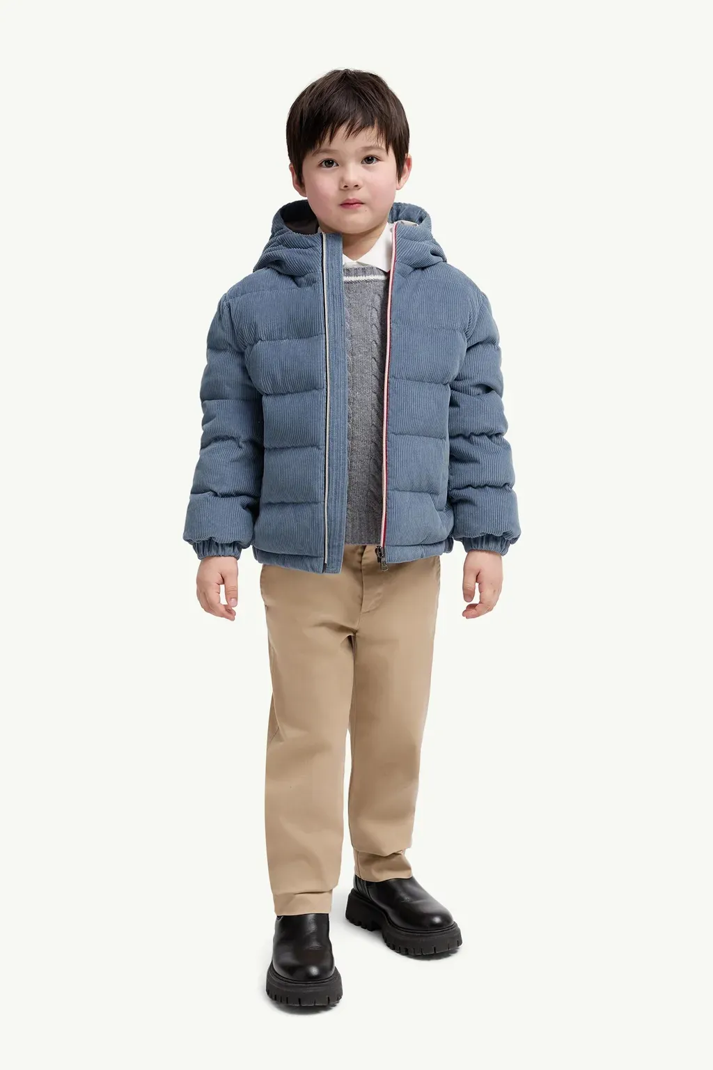 Puki Hooded Corduroy Down Jacket
