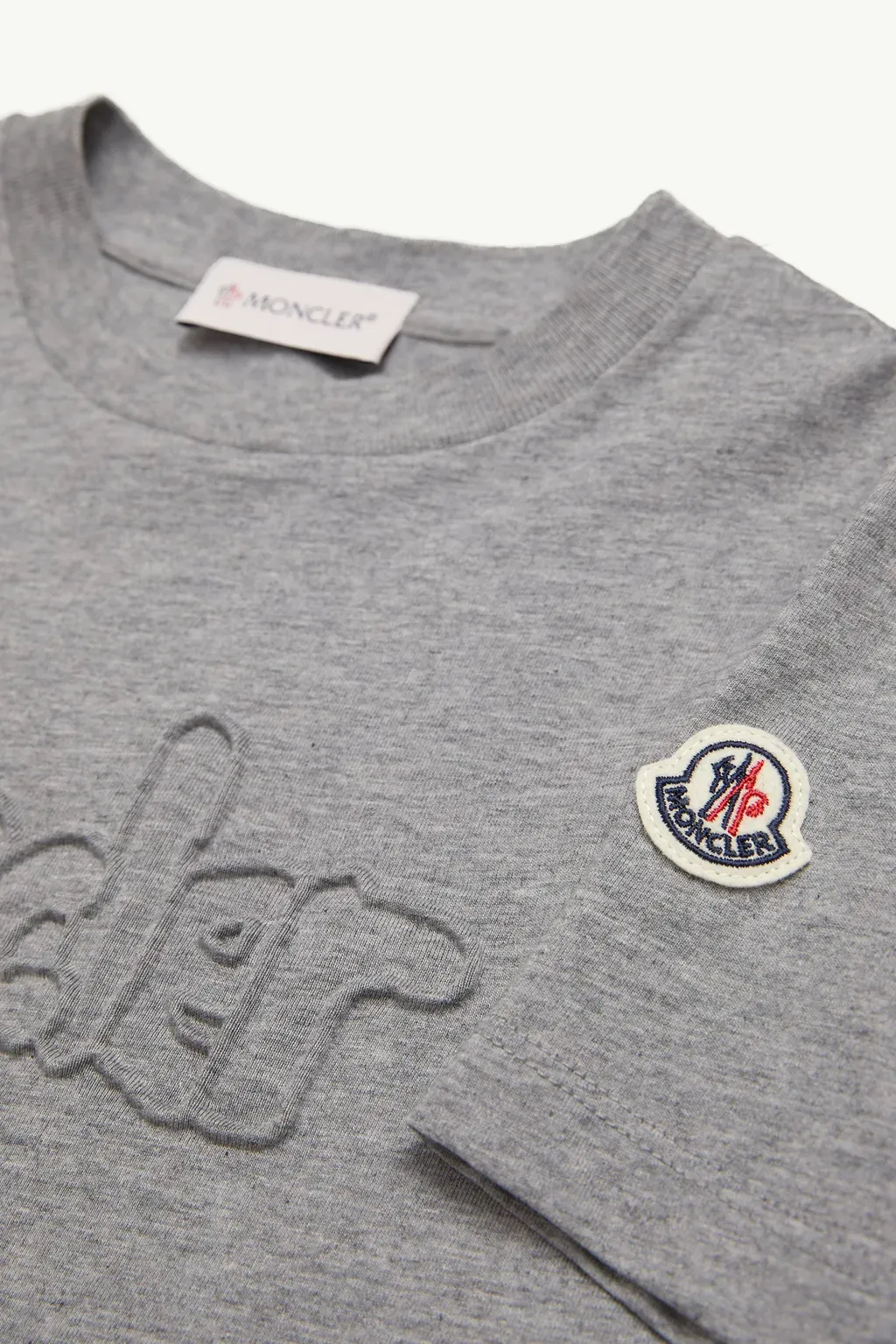 Textured Logo Cotton T-Shirt