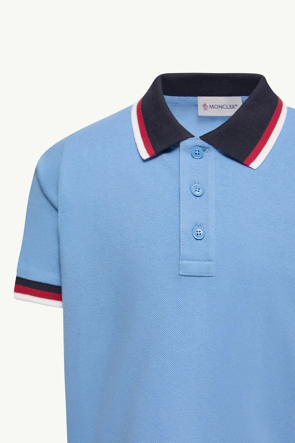 Tricolour-Trimmed Cotton Polo Shirt