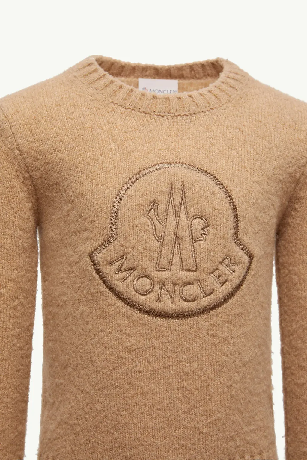 Embroidered Logo Wool Blend Jumper