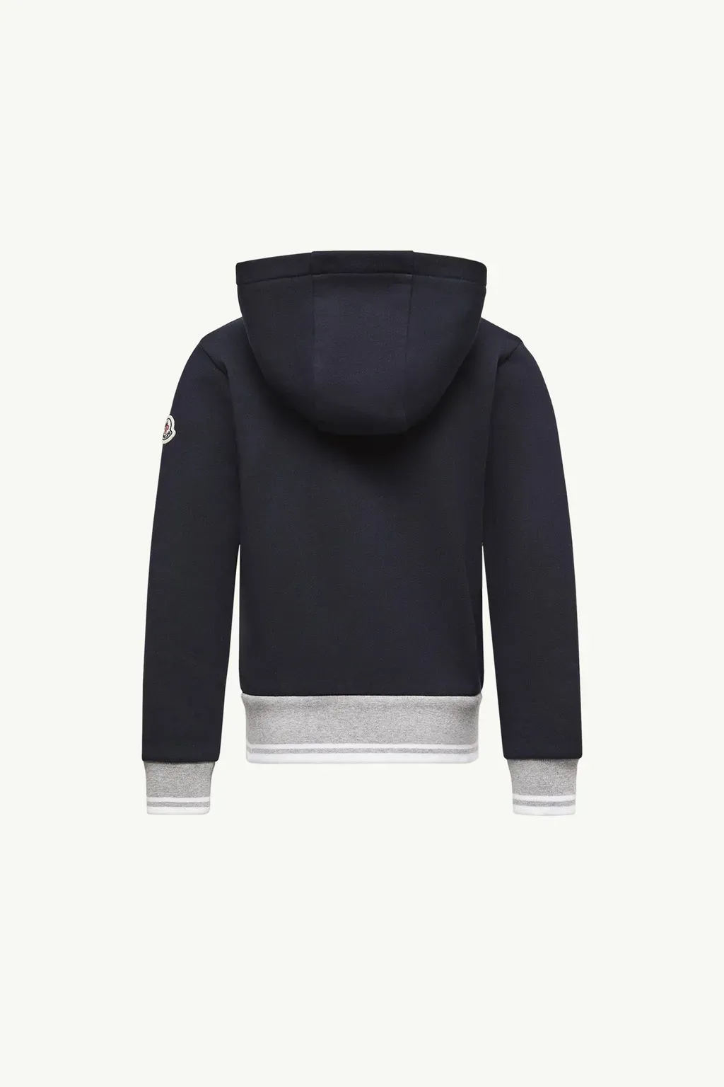 Stripe-Trimmed Cotton Zip-Up Hoodie