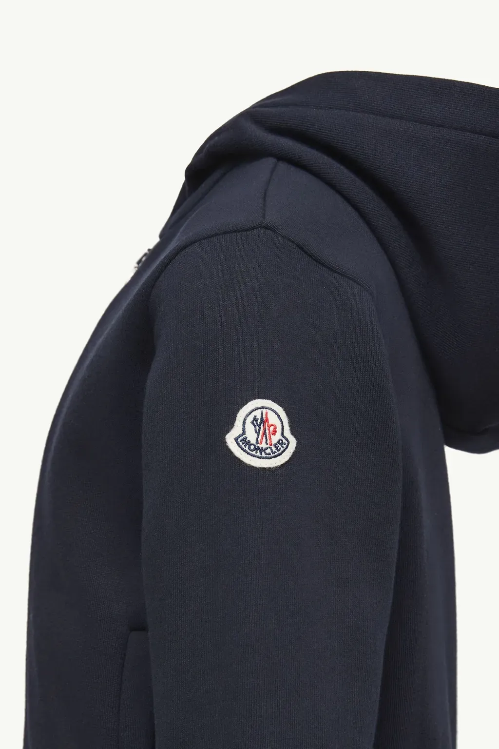 Stripe-Trimmed Cotton Zip-Up Hoodie