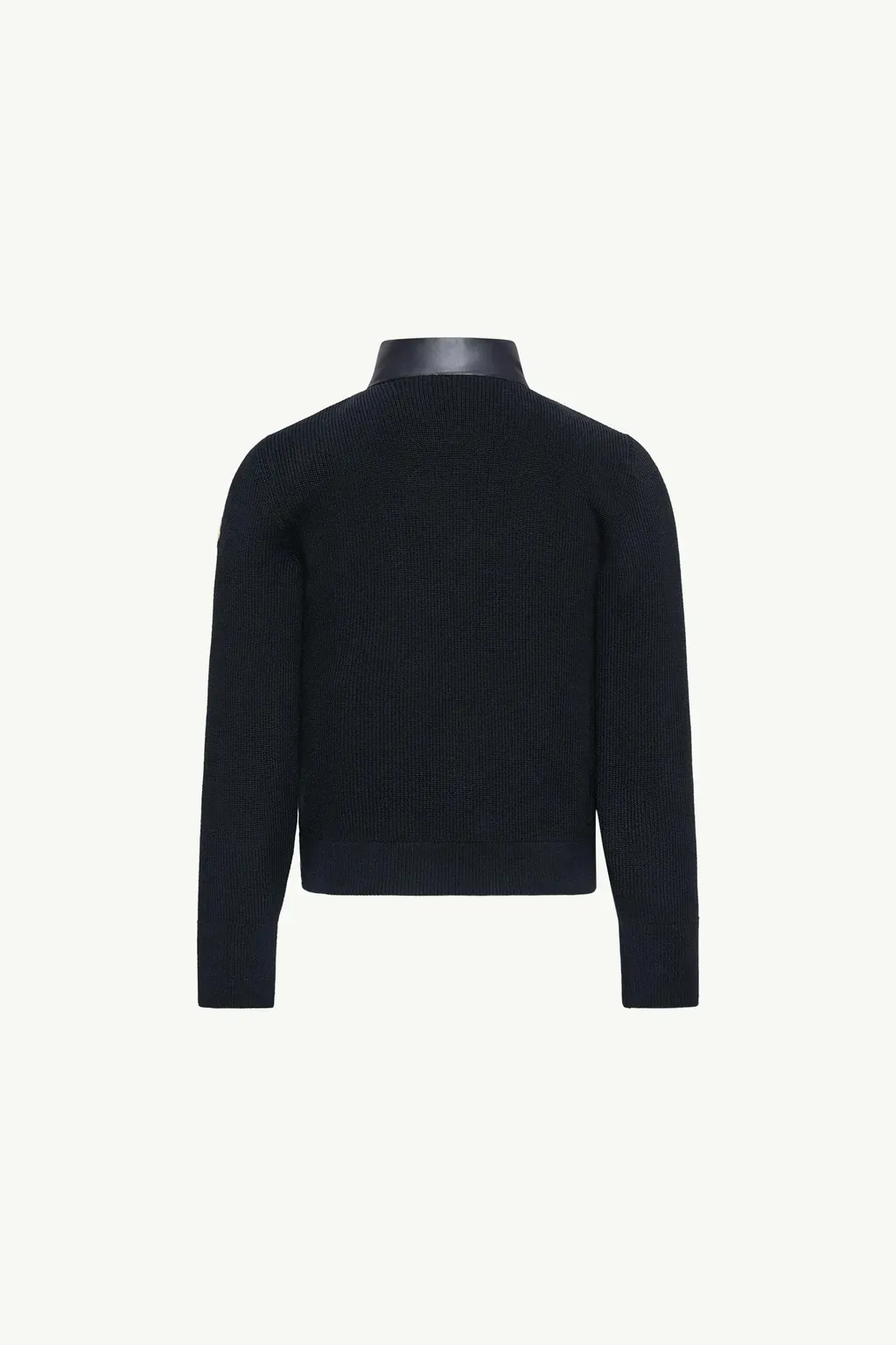Tricolour Padded Cotton Zip-Up Cardigan