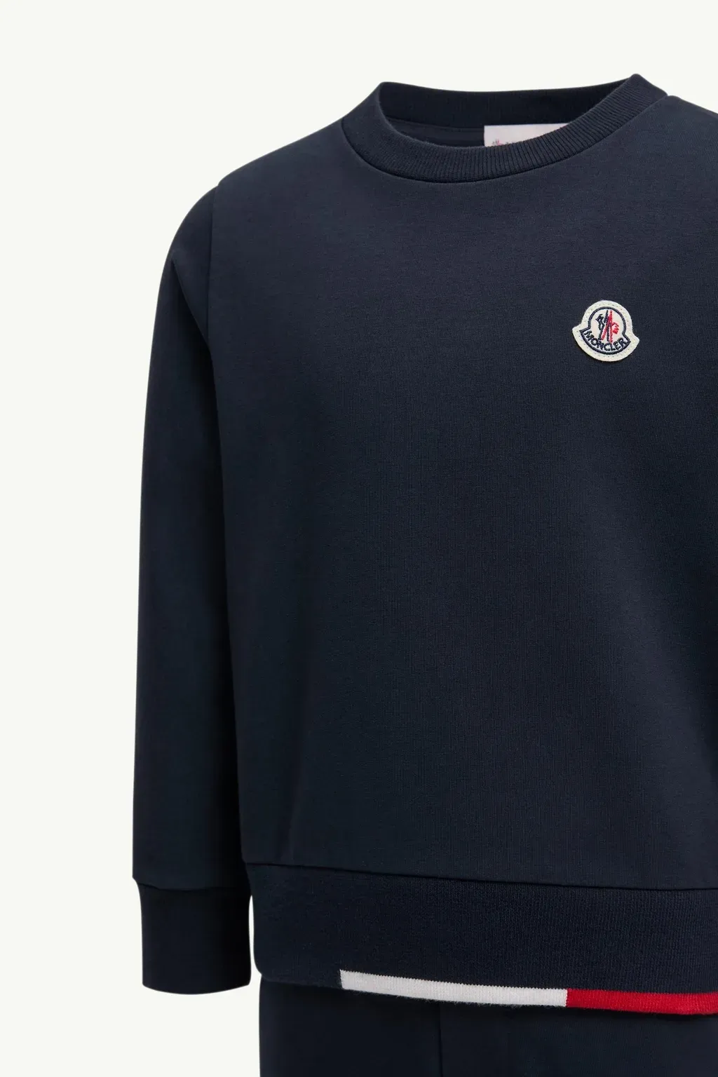 Tricolour-Trimmed Cotton Tracksuit Set