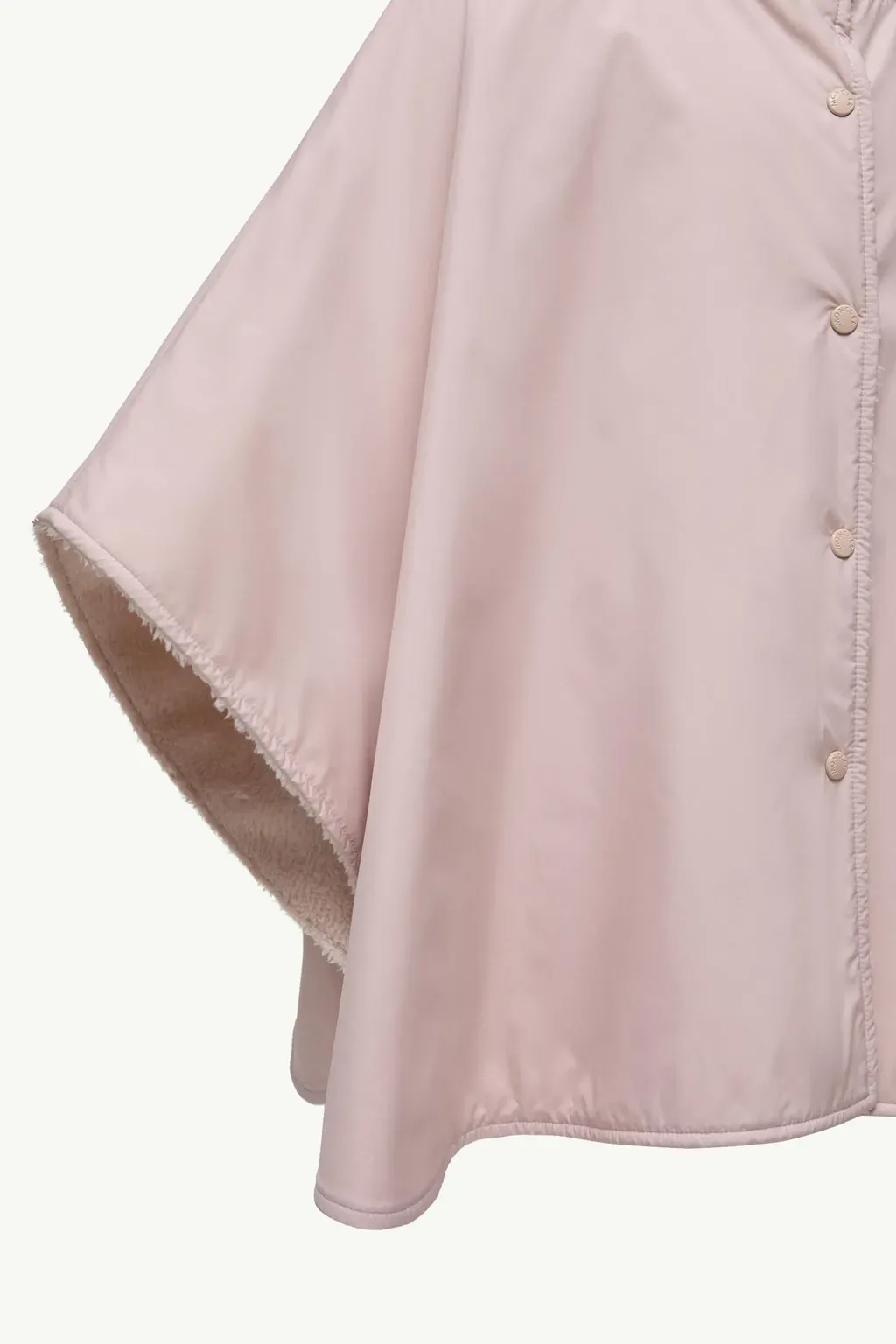 Reversible Hooded Teddy Cape