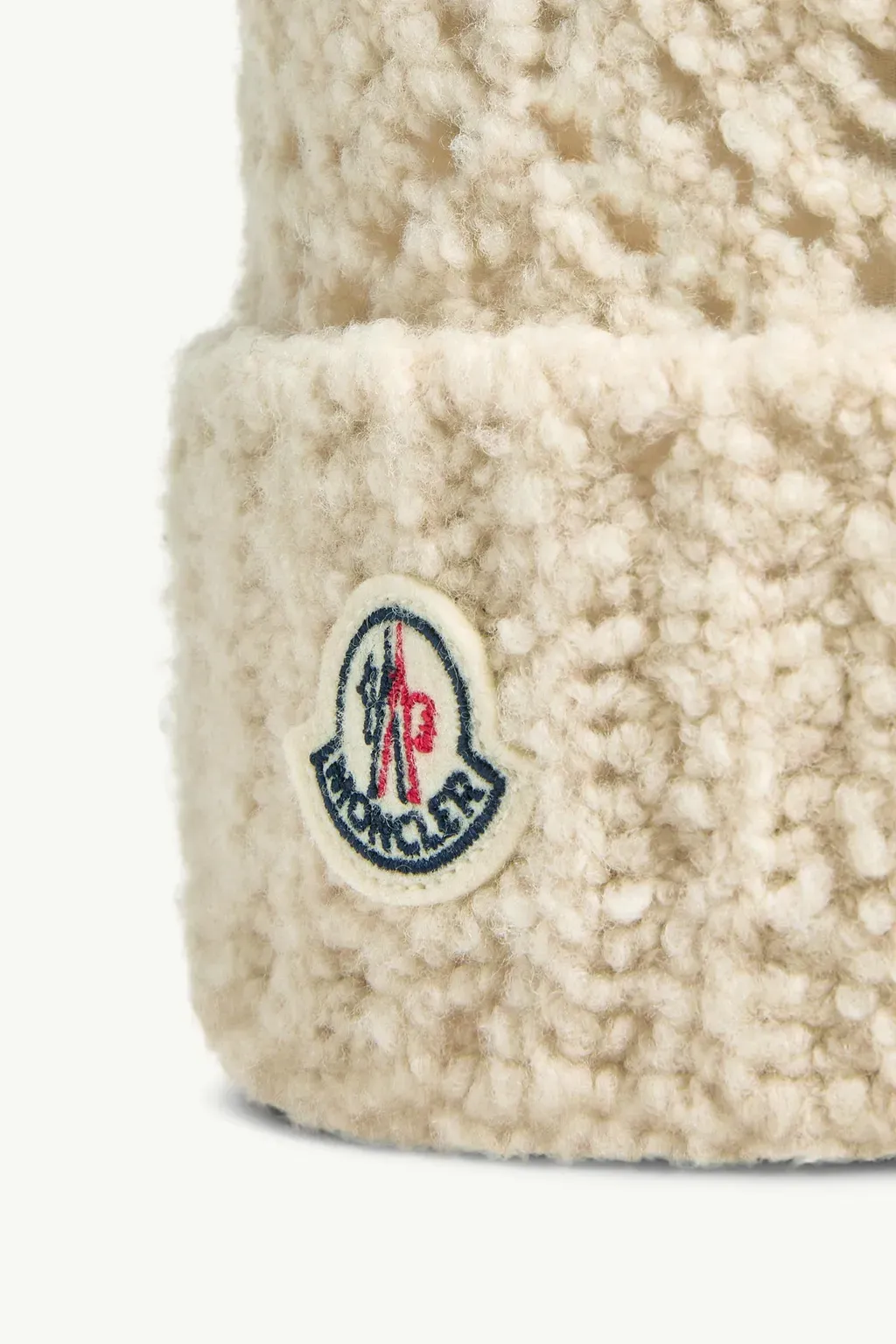 Wool Blend Beanie With Pom Pom