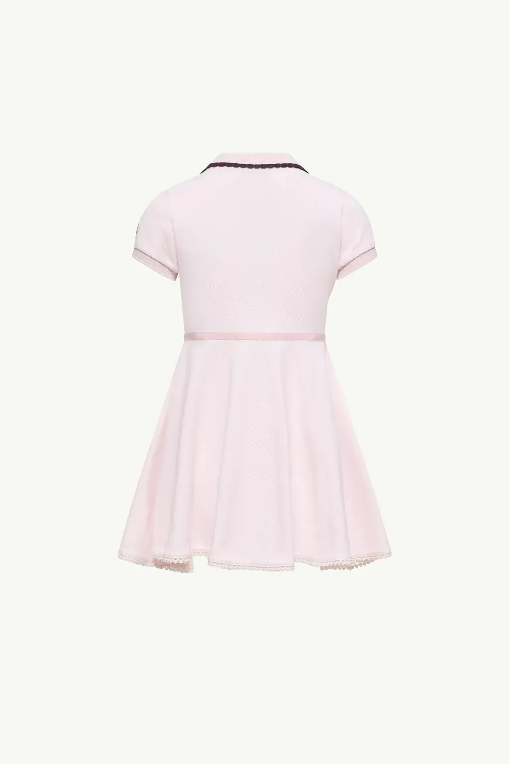 Pleated Cotton Polo Shirt Dress