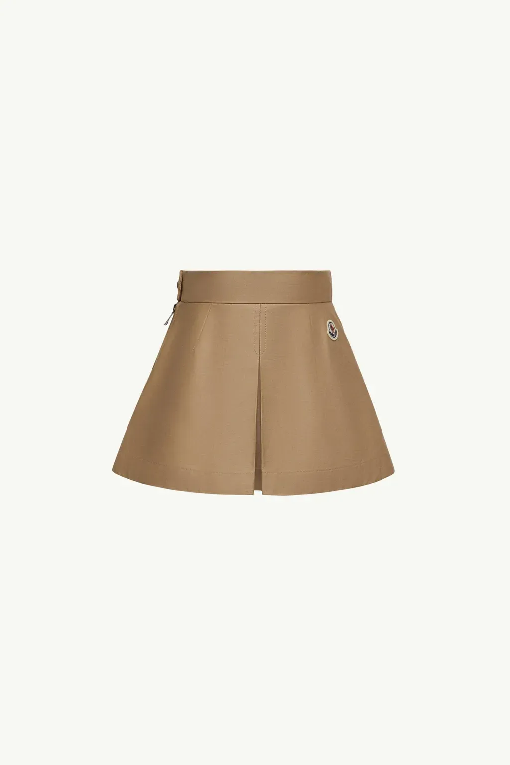 Pleated Cotton Gabardine Skirt