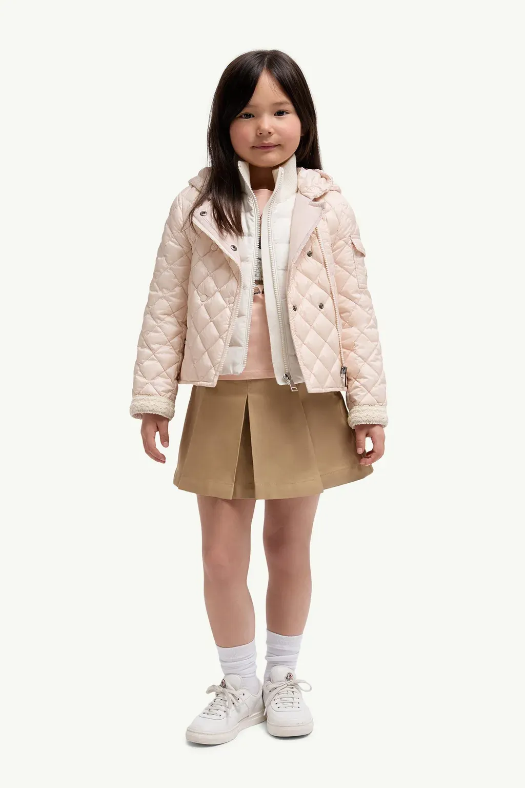 Pleated Cotton Gabardine Skirt