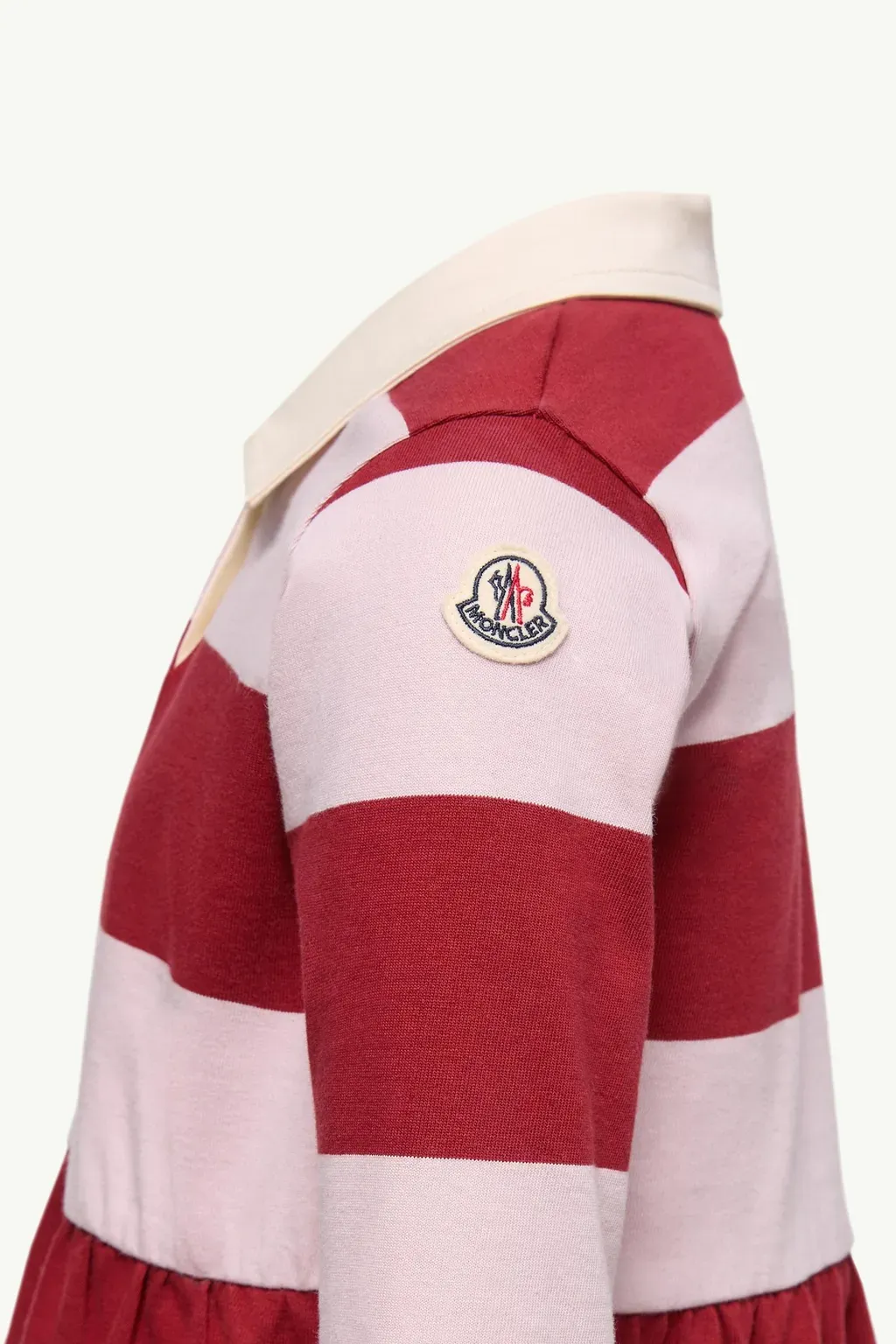 Striped Long Sleeve Cotton Polo Shirt