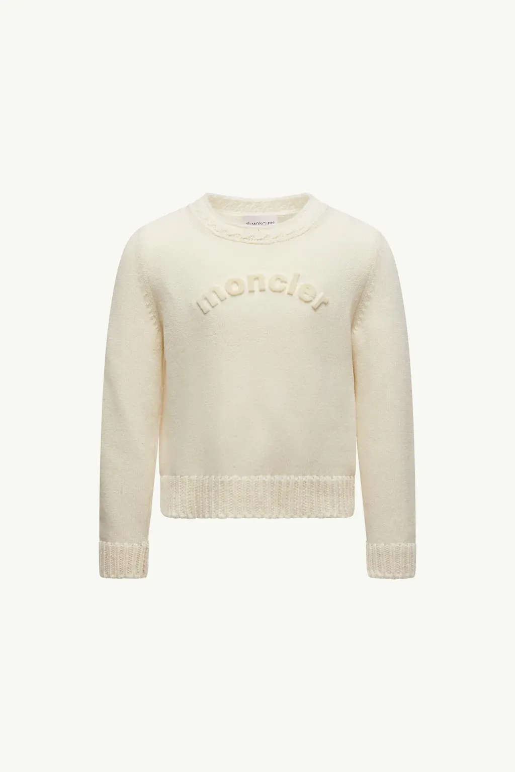Textured Logo Wool Jumper