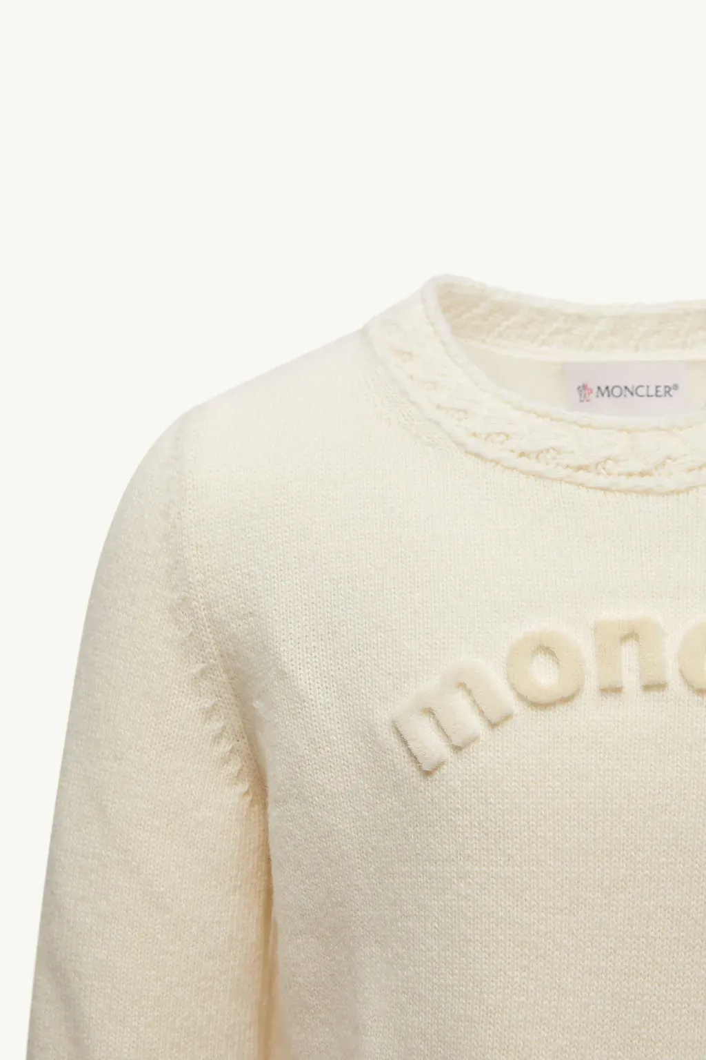 Textured Logo Wool Jumper