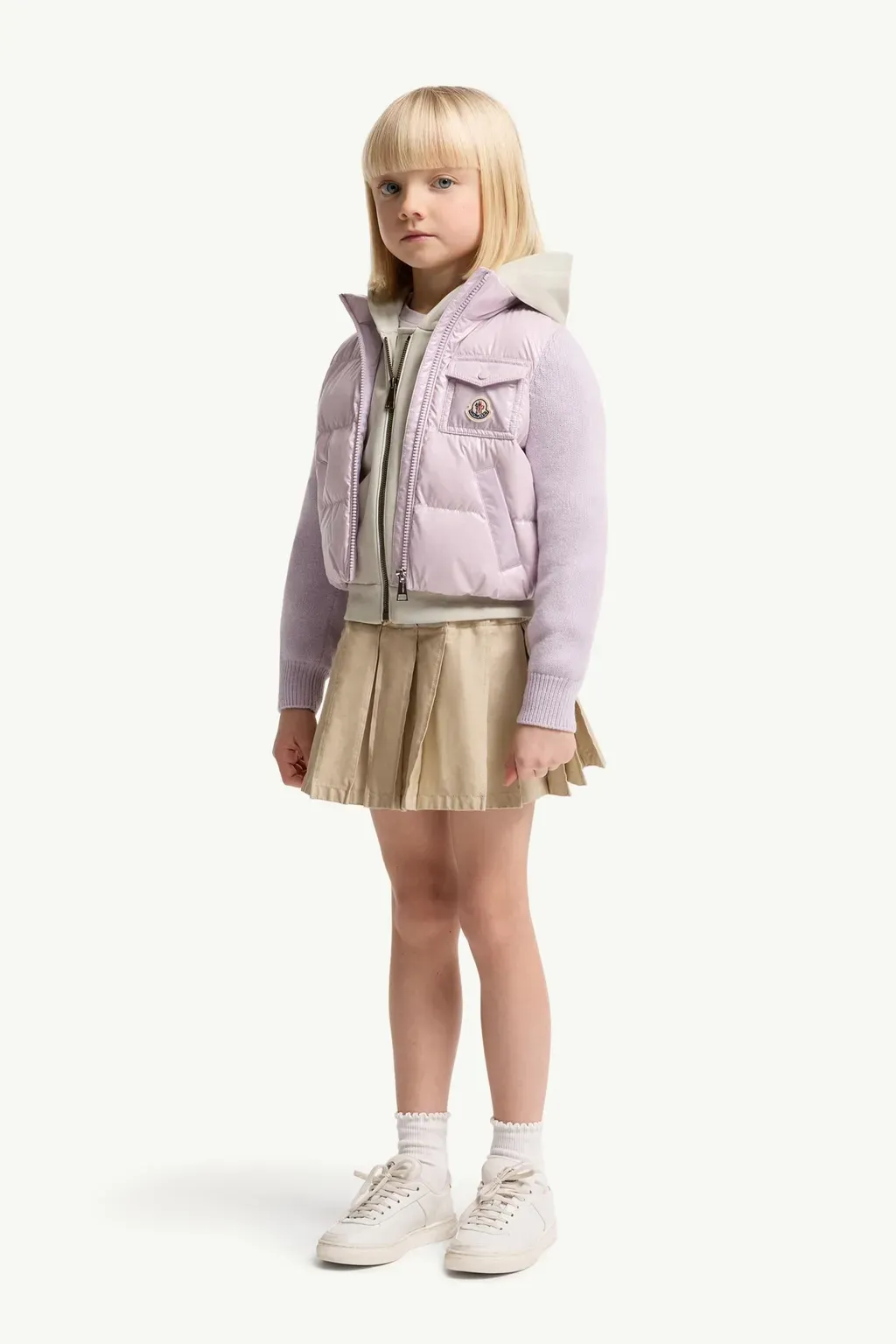 Wool Padded Zip-Up Cardigan