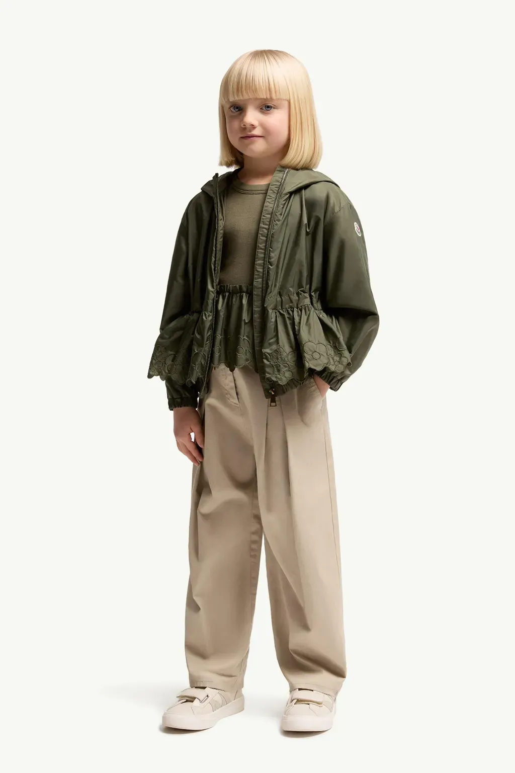 Pleated Stretch Cotton Gabardine Trousers