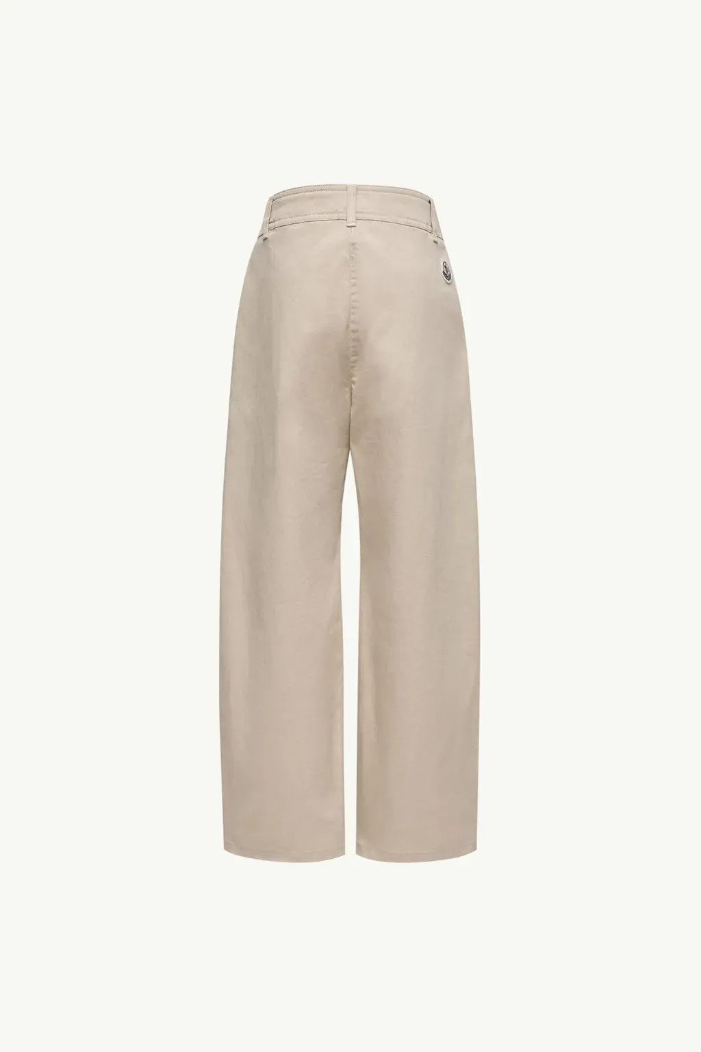 Pleated Stretch Cotton Gabardine Trousers