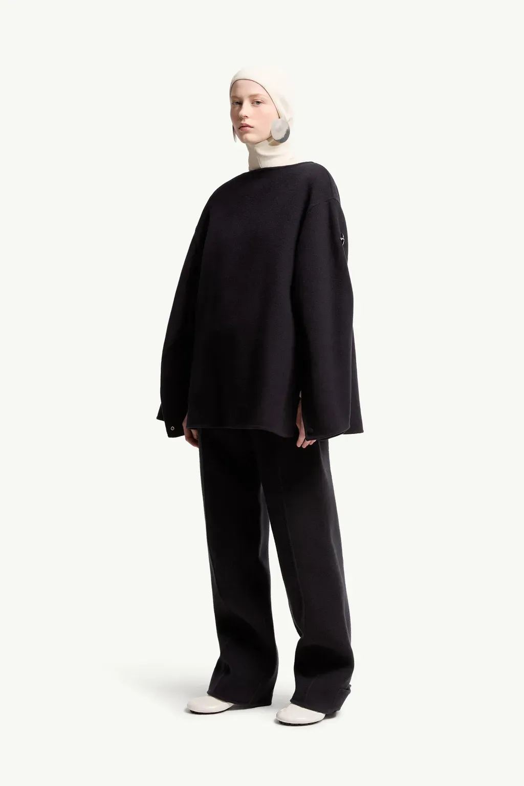 Moncler + Jil Sander Cuprous 2-In1 Wool Blend Cape