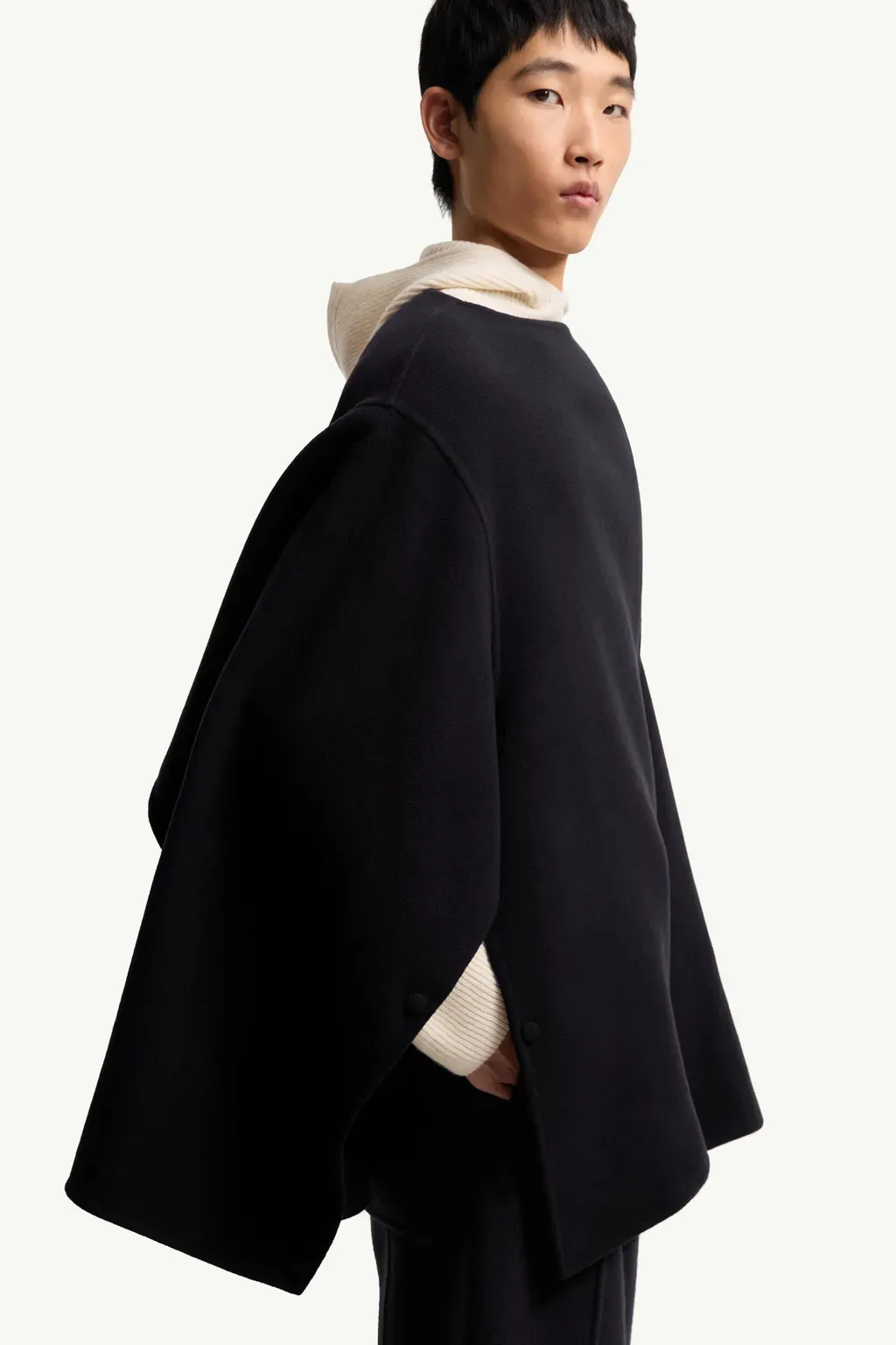 Moncler + Jil Sander Cuprous 2-In1 Wool Blend Cape