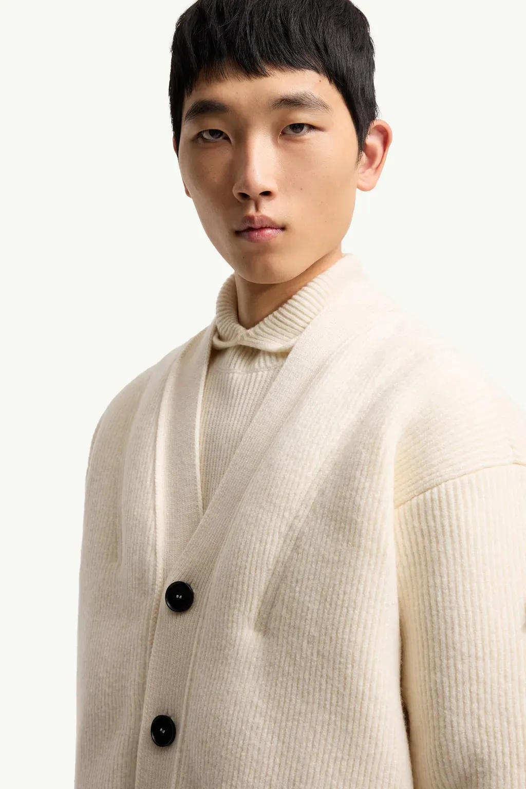 Moncler + Jil Sander Padded Wool Cardigan