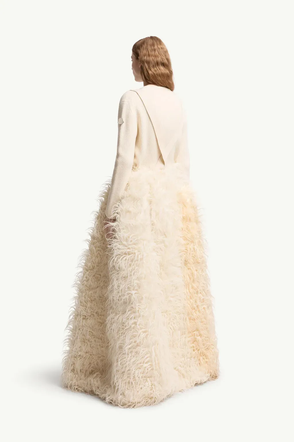 Moncler + Jil Sander Textured Wool Blend Long Skirt
