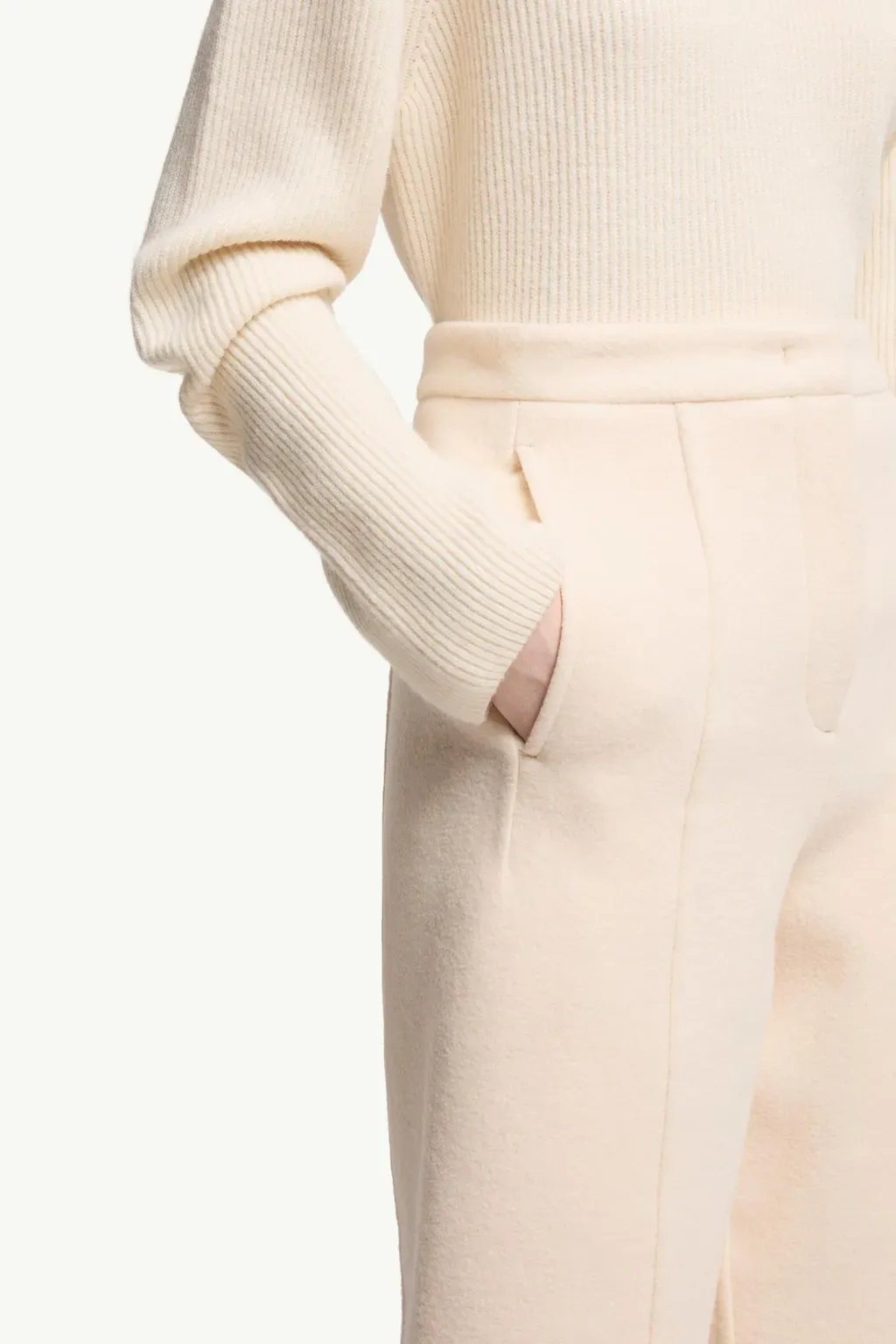 Moncler + Jil Sander Straight Leg Wool Ttrousers