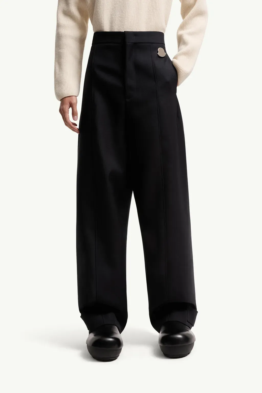 Moncler + Jil Sander Wool Gabardine Tailored Trousers