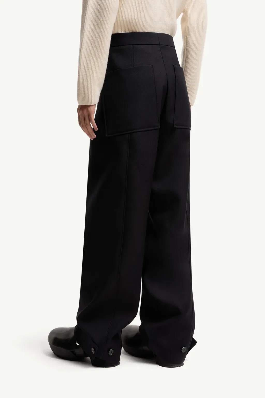 Moncler + Jil Sander Wool Gabardine Tailored Trousers