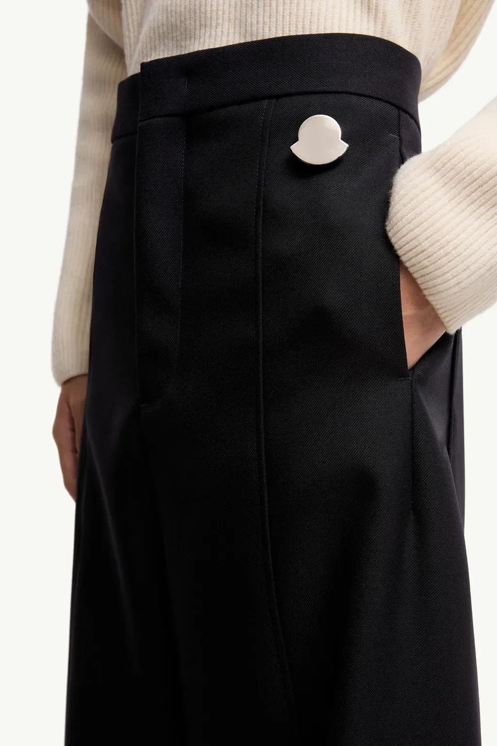 Moncler + Jil Sander Wool Gabardine Tailored Trousers