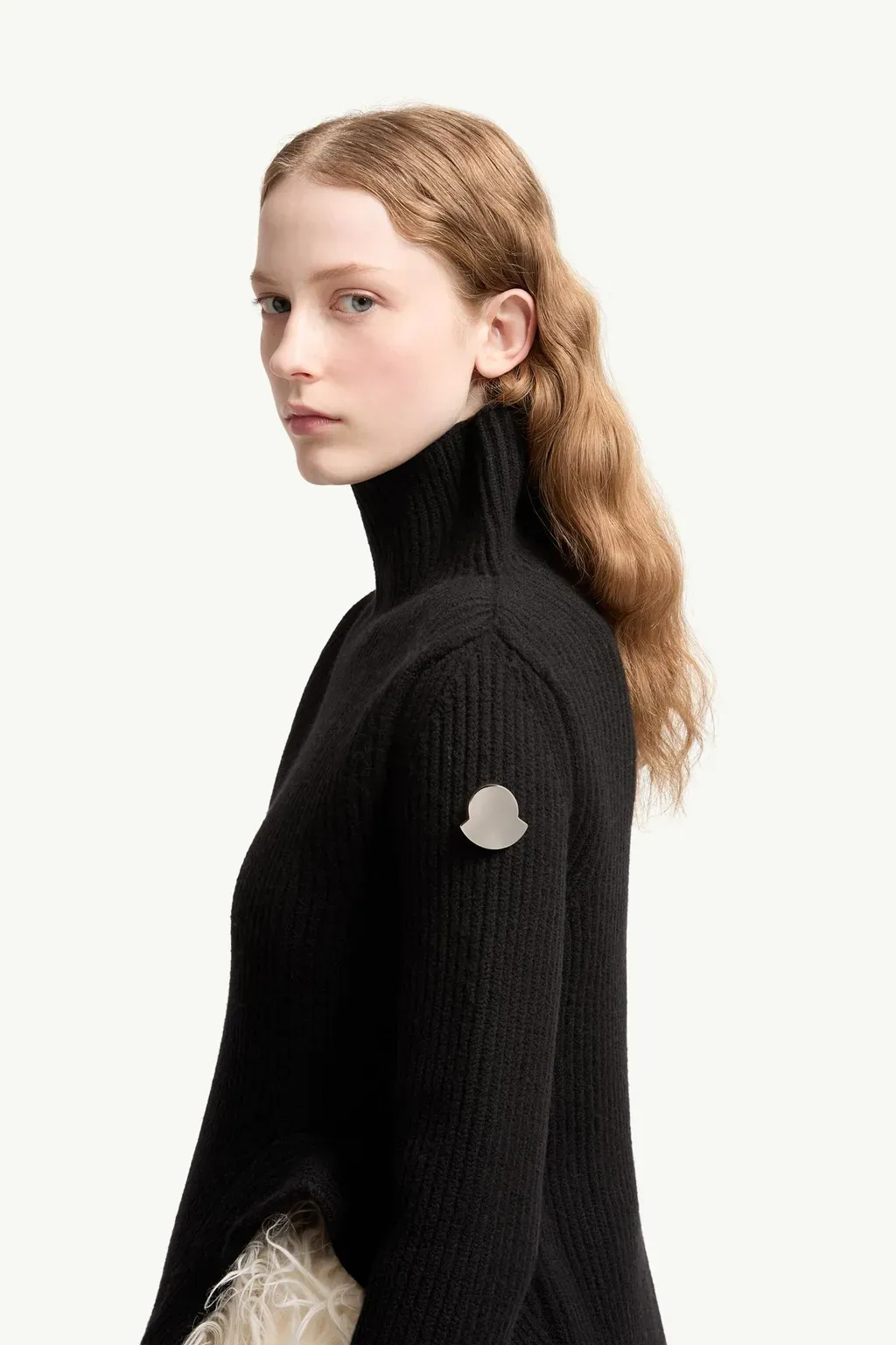 Moncler + Jil Sander Wool Polo Neck Dress