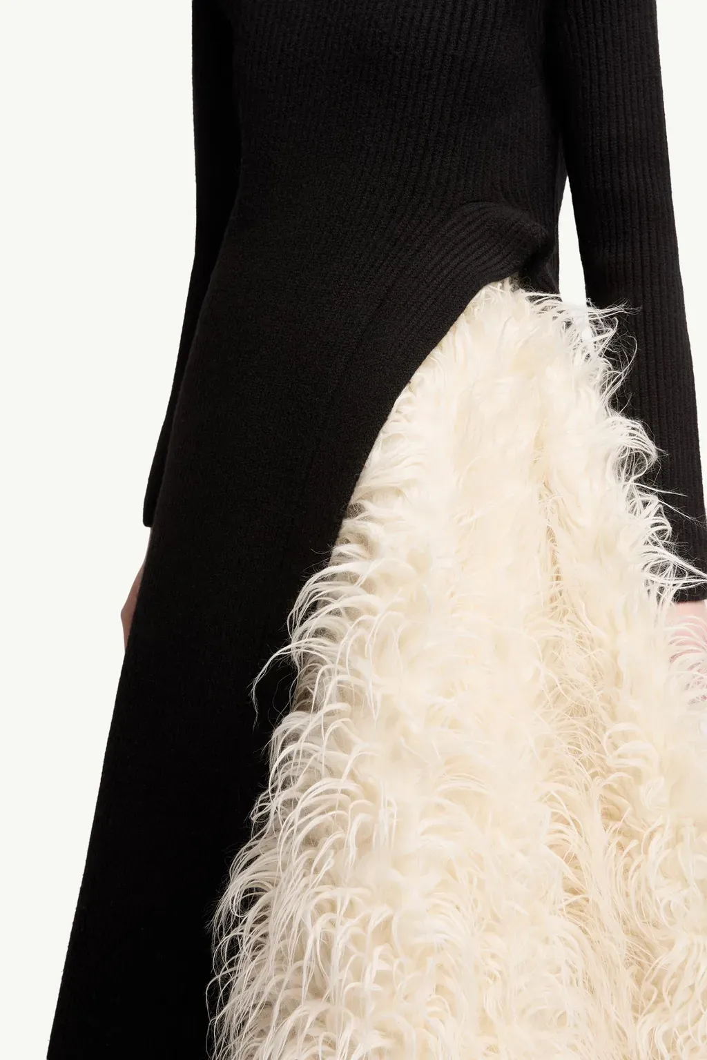 Moncler + Jil Sander Wool Polo Neck Dress