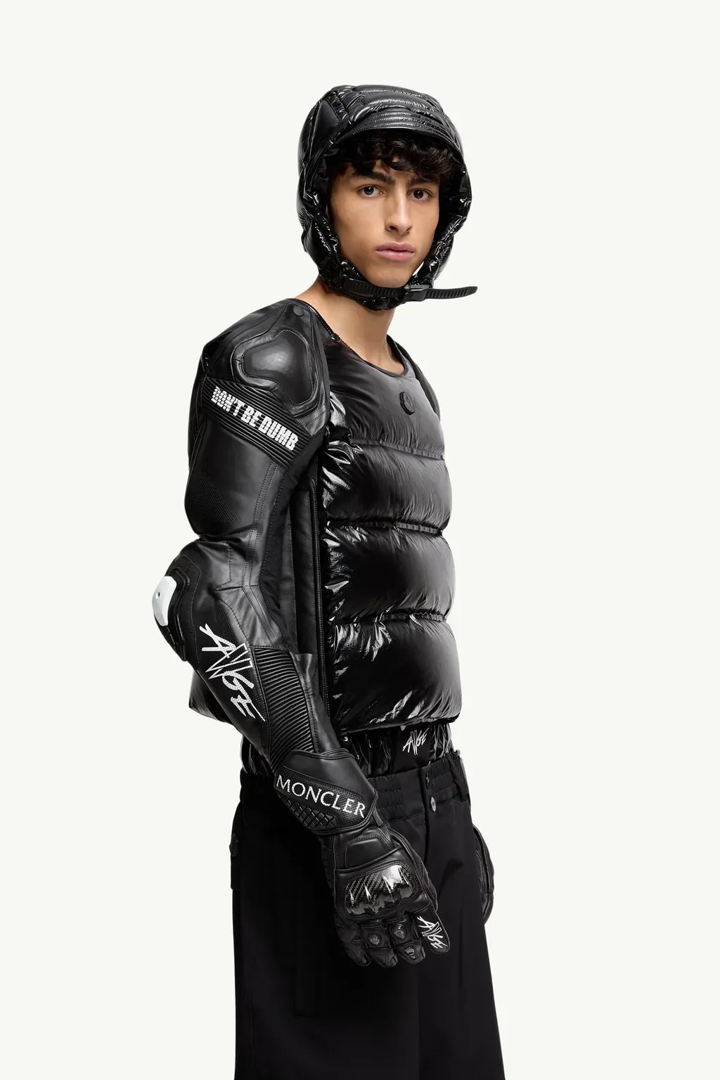 Moncler X A$Ap Rocky Leather Gloves
