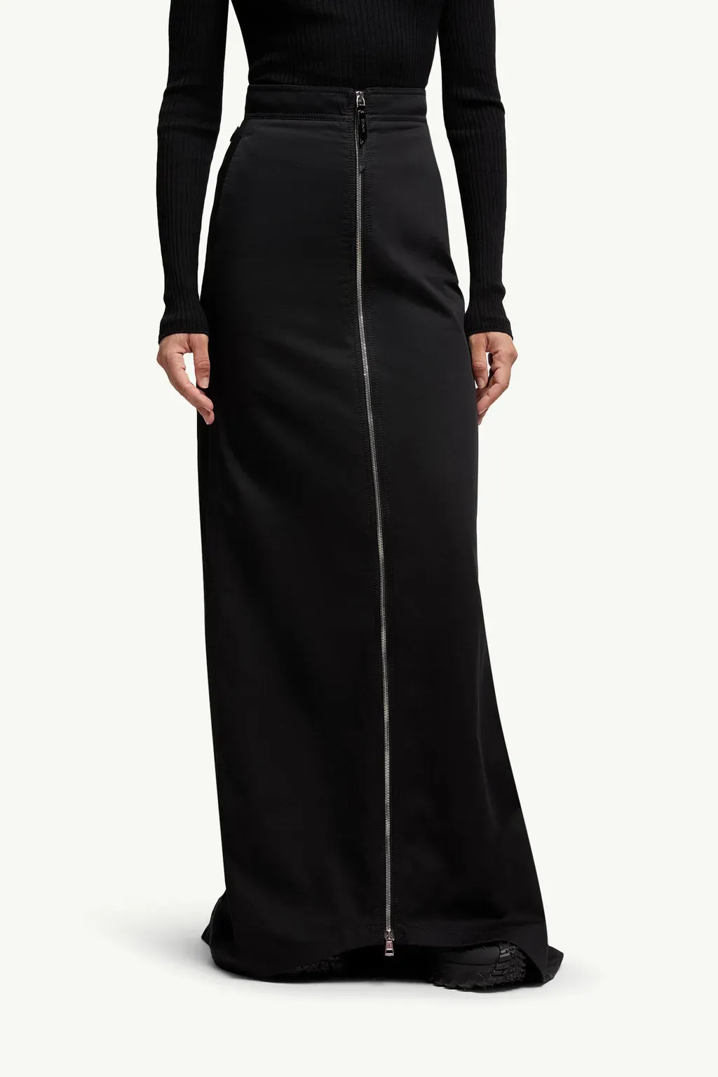 Moncler X Ee72 By Edward Enninful Cotton Gabardine Maxi Skirt