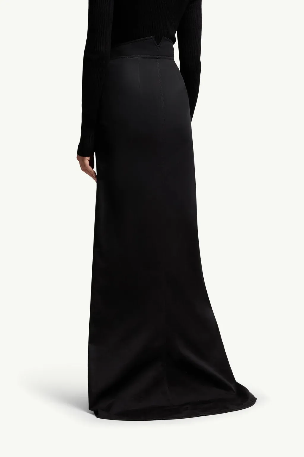 Moncler X Ee72 By Edward Enninful Cotton Gabardine Maxi Skirt