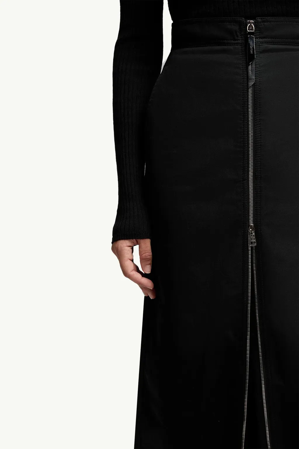 Moncler X Ee72 By Edward Enninful Cotton Gabardine Maxi Skirt