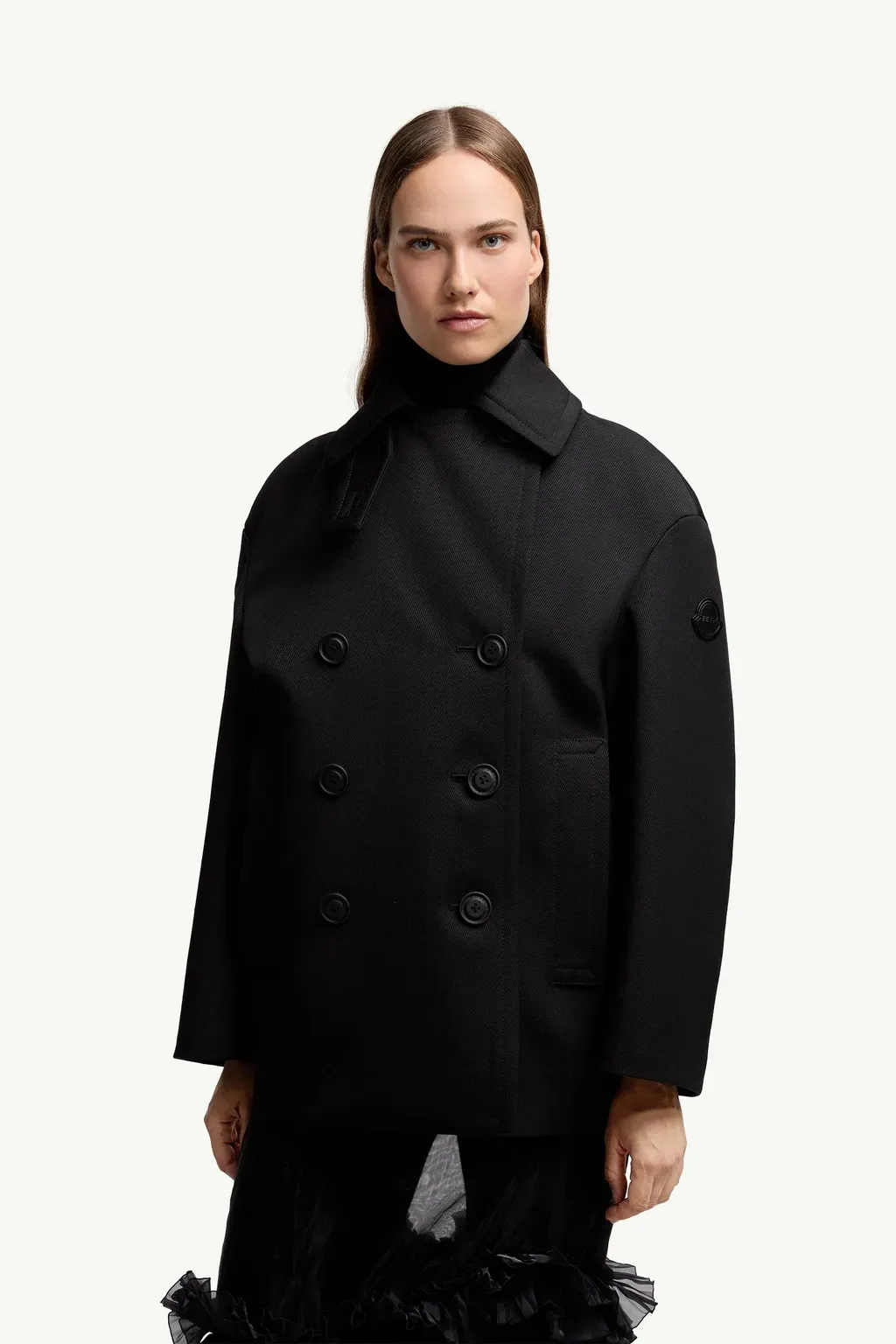 Moncler X Ee72 By Edward Enninful Maysak Wool Short Down Jacket