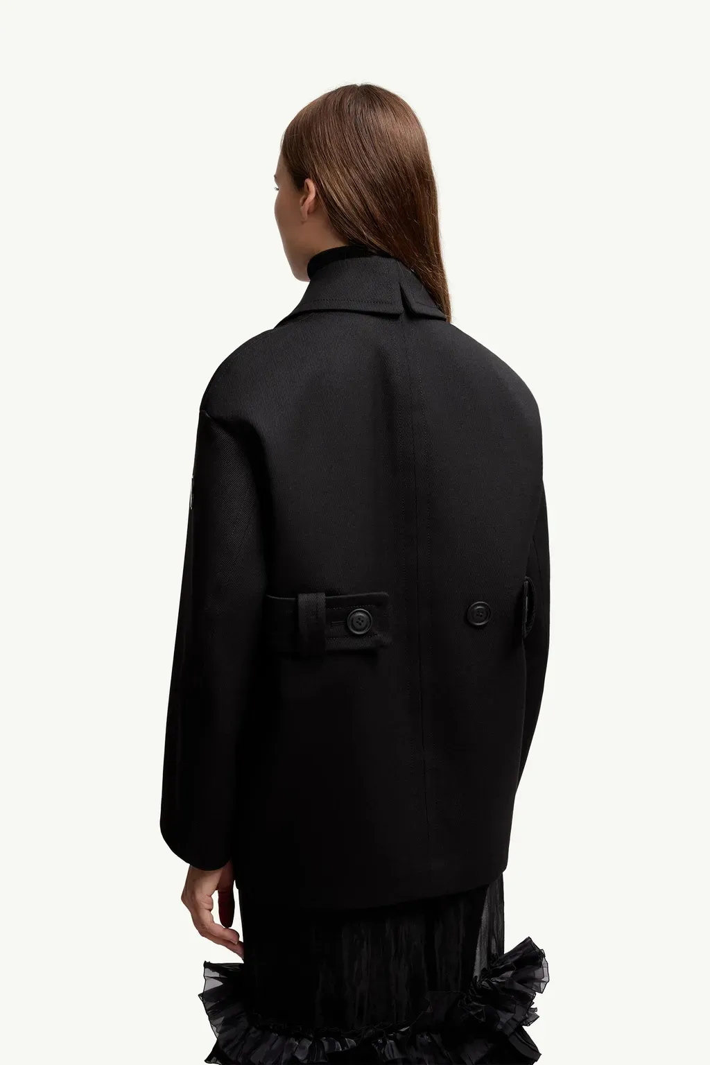 Moncler X Ee72 By Edward Enninful Maysak Wool Short Down Jacket