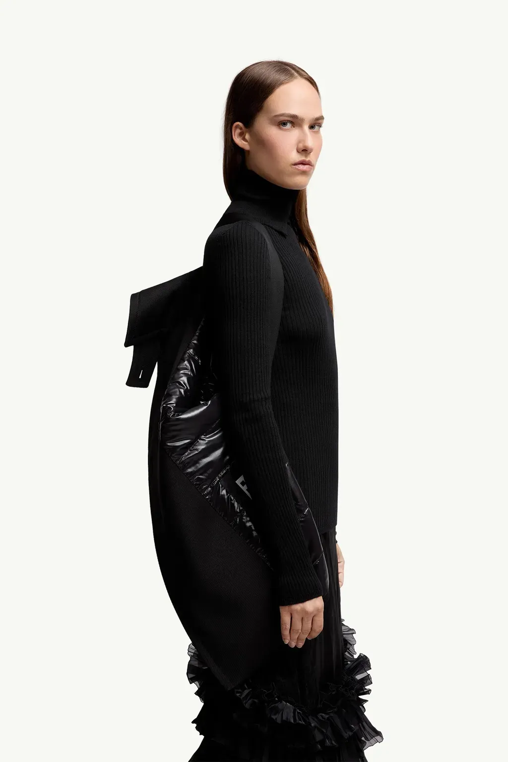 Moncler X Ee72 By Edward Enninful Maysak Wool Short Down Jacket
