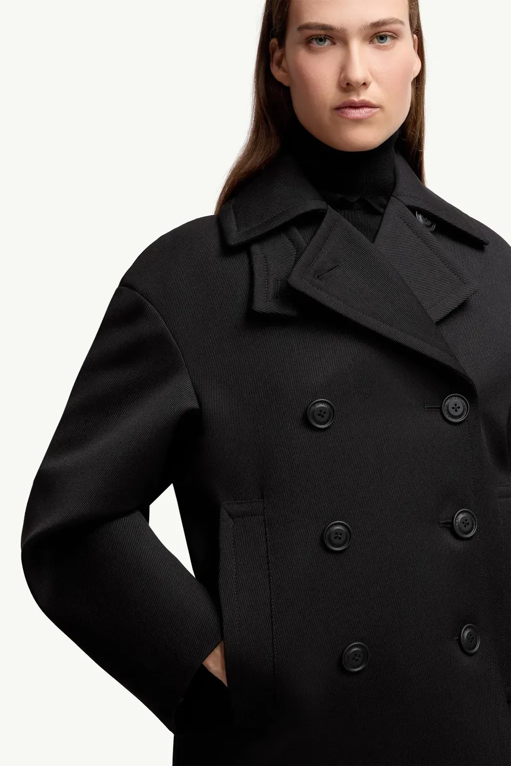 Moncler X Ee72 By Edward Enninful Maysak Wool Short Down Jacket