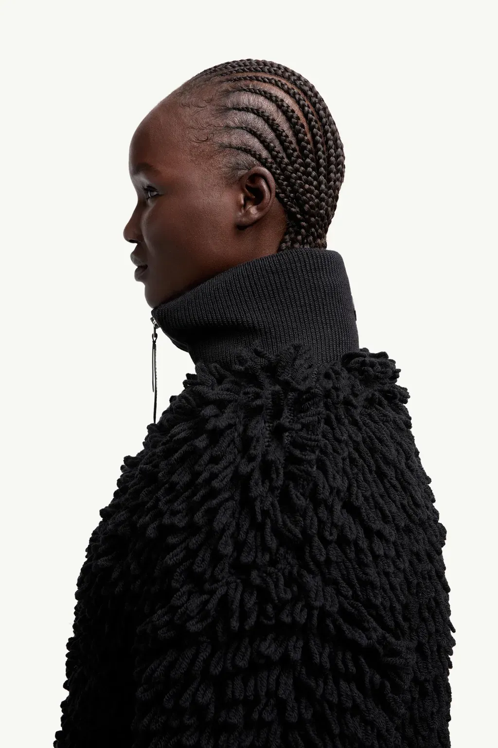 Moncler X Ee72 By Edward Enninful Wool Blend Zip-Up Cardigan