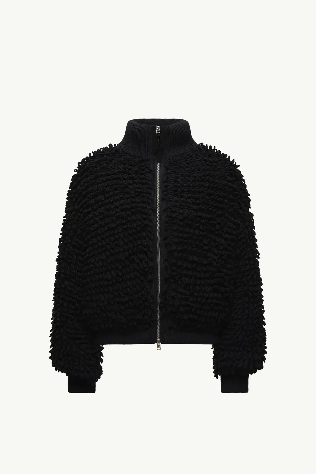 Moncler X Ee72 By Edward Enninful Wool Blend Zip-Up Cardigan