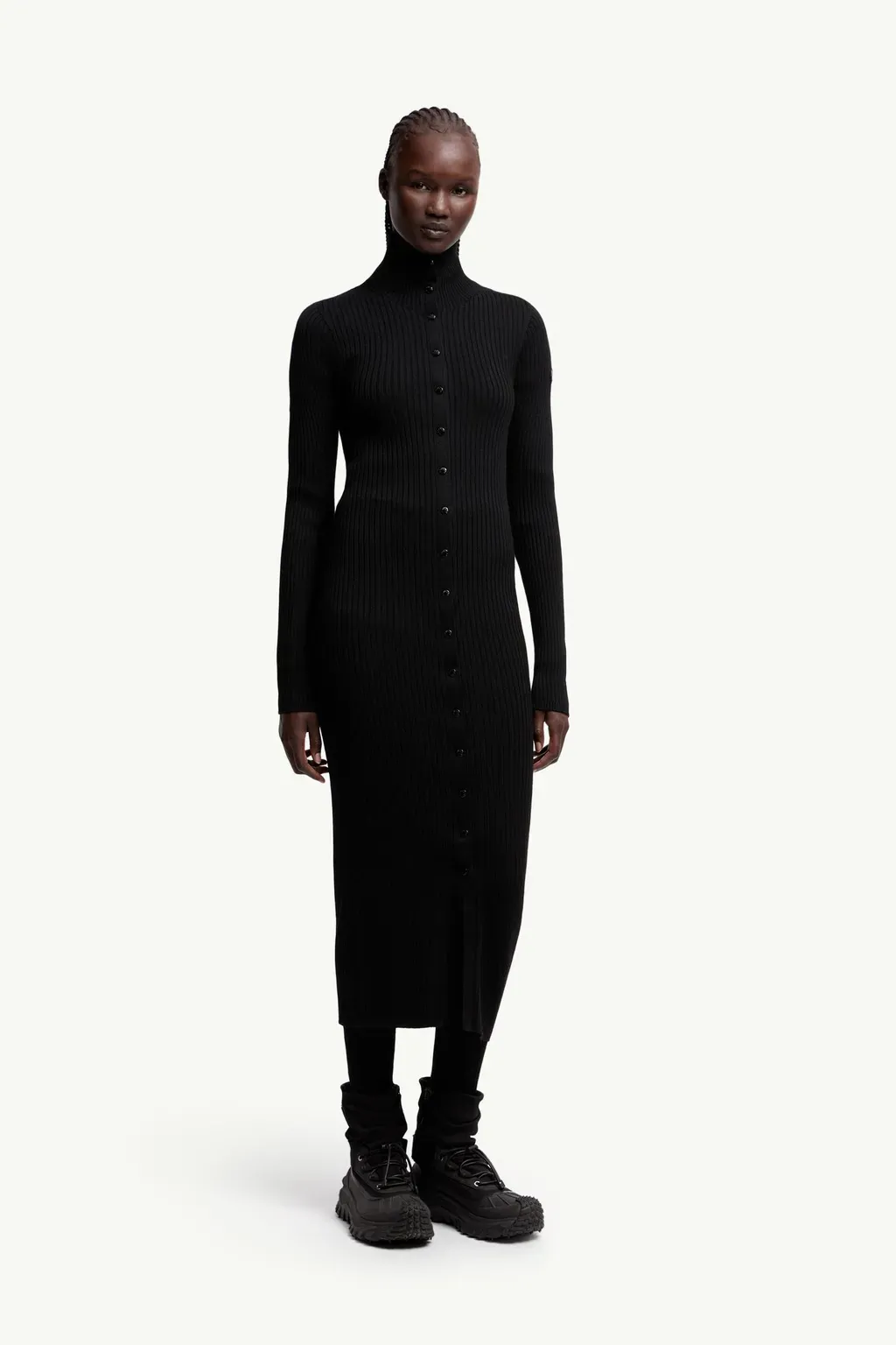 Moncler X Ee72 By Edward Enninful Wool Turtleneck Dress