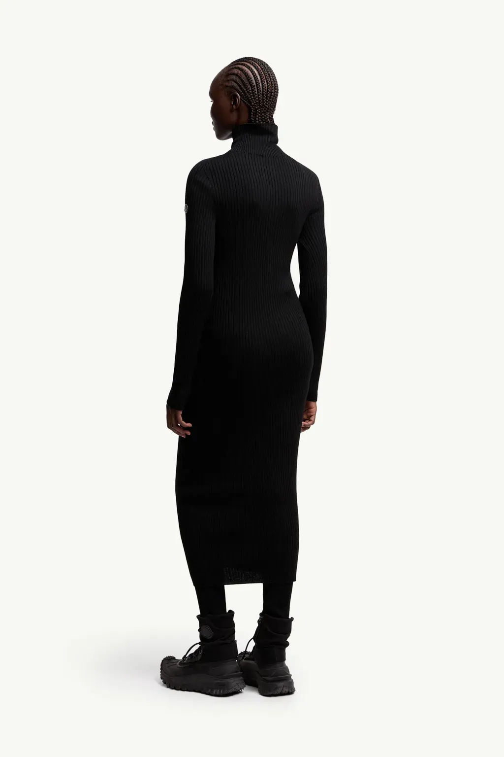 Moncler X Ee72 By Edward Enninful Wool Turtleneck Dress