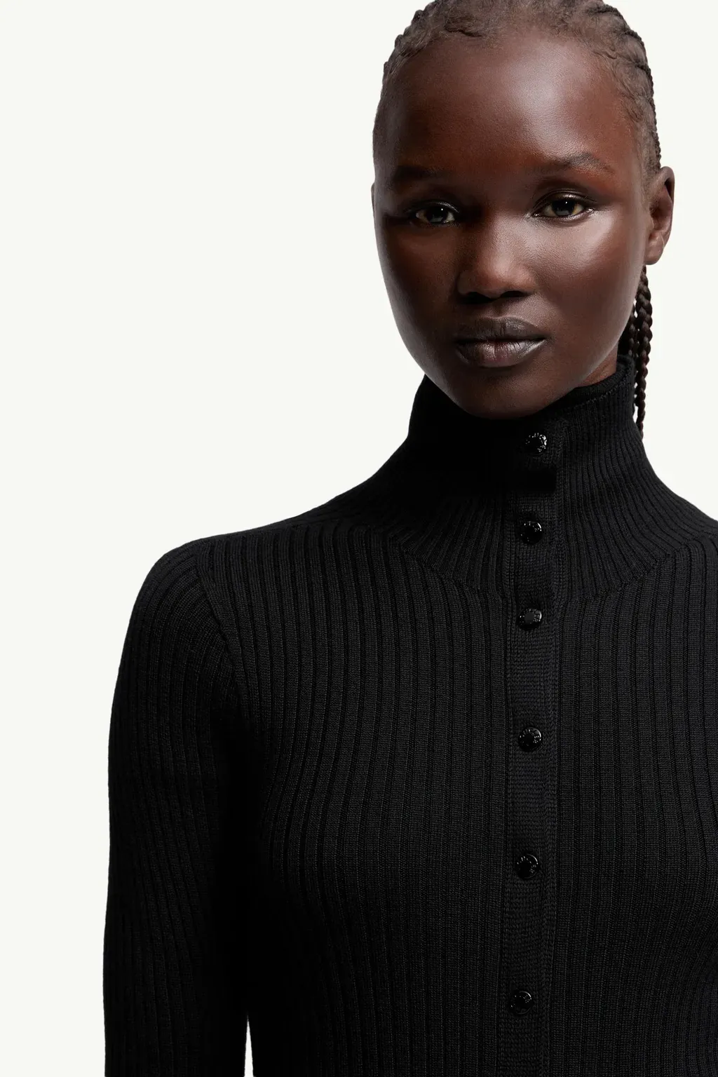 Moncler X Ee72 By Edward Enninful Wool Turtleneck Dress