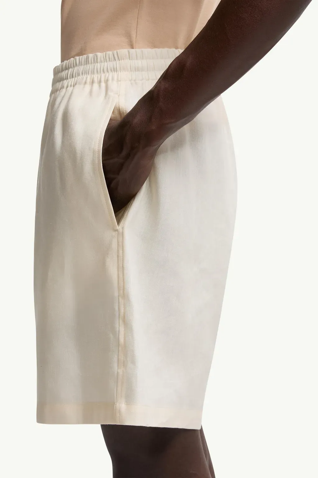 Moncler X Gilga Farm By Donald Glover Linen Blend Shorts
