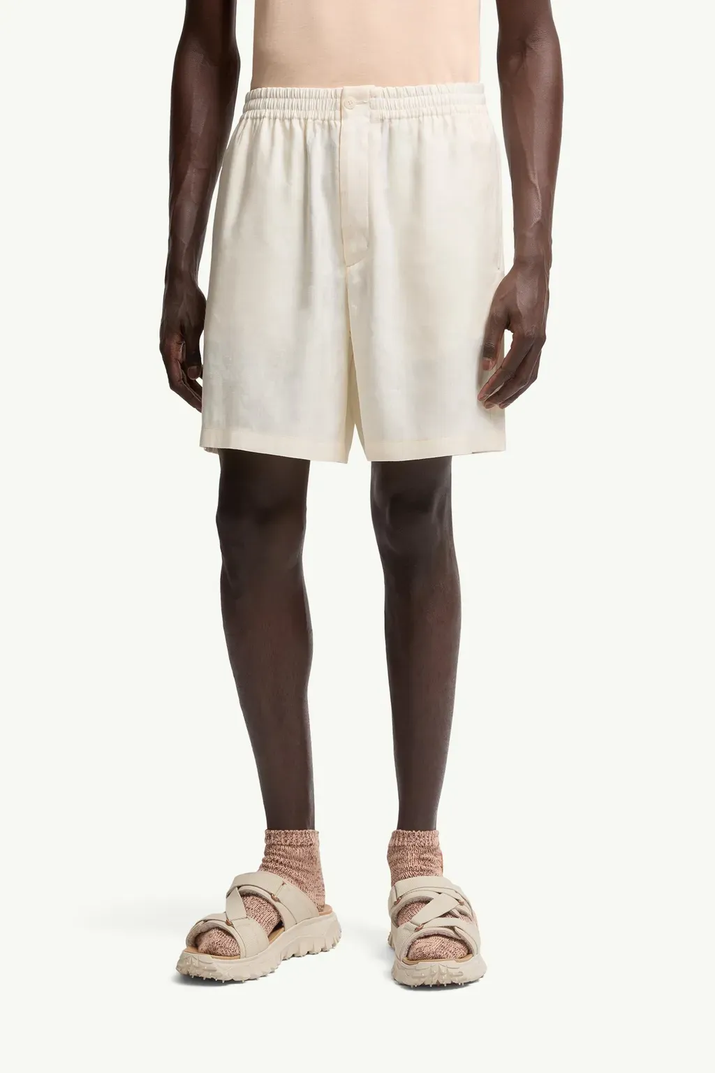 Moncler X Gilga Farm By Donald Glover Linen Blend Shorts