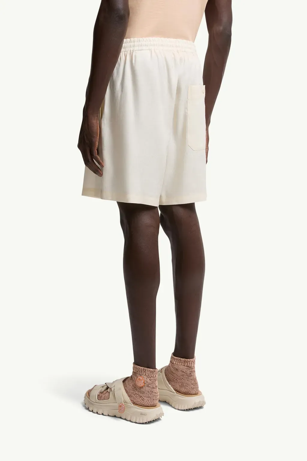Moncler X Gilga Farm By Donald Glover Linen Blend Shorts