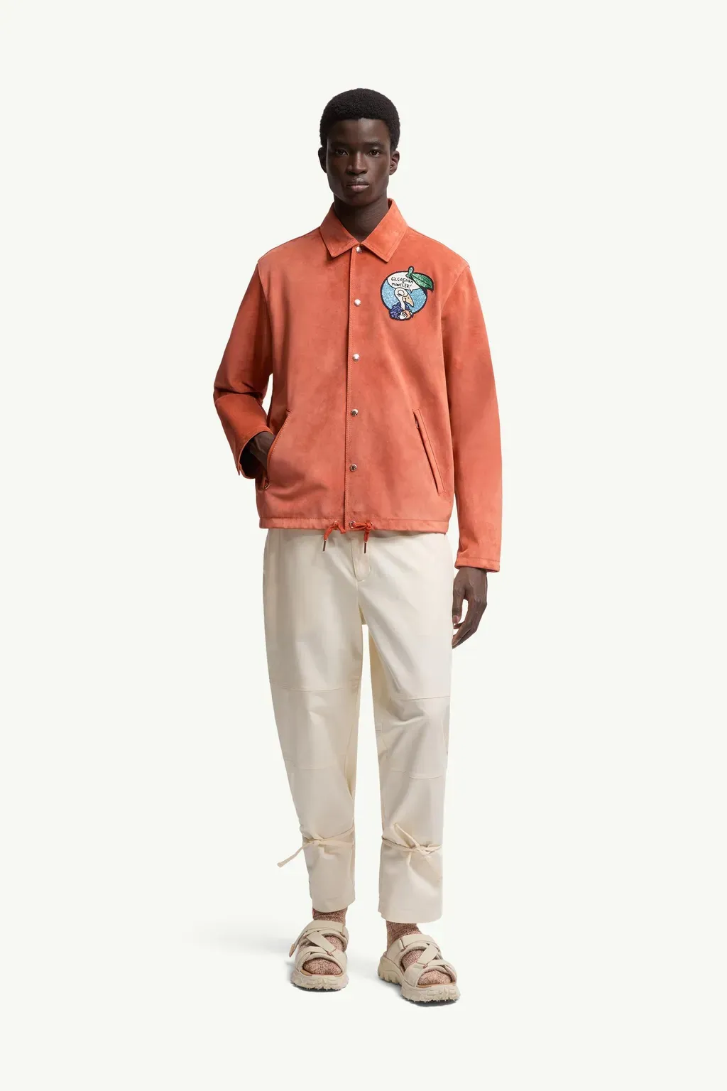 Moncler X Gilga Farm By Donald Glover Navel Suede Shirt Jacket