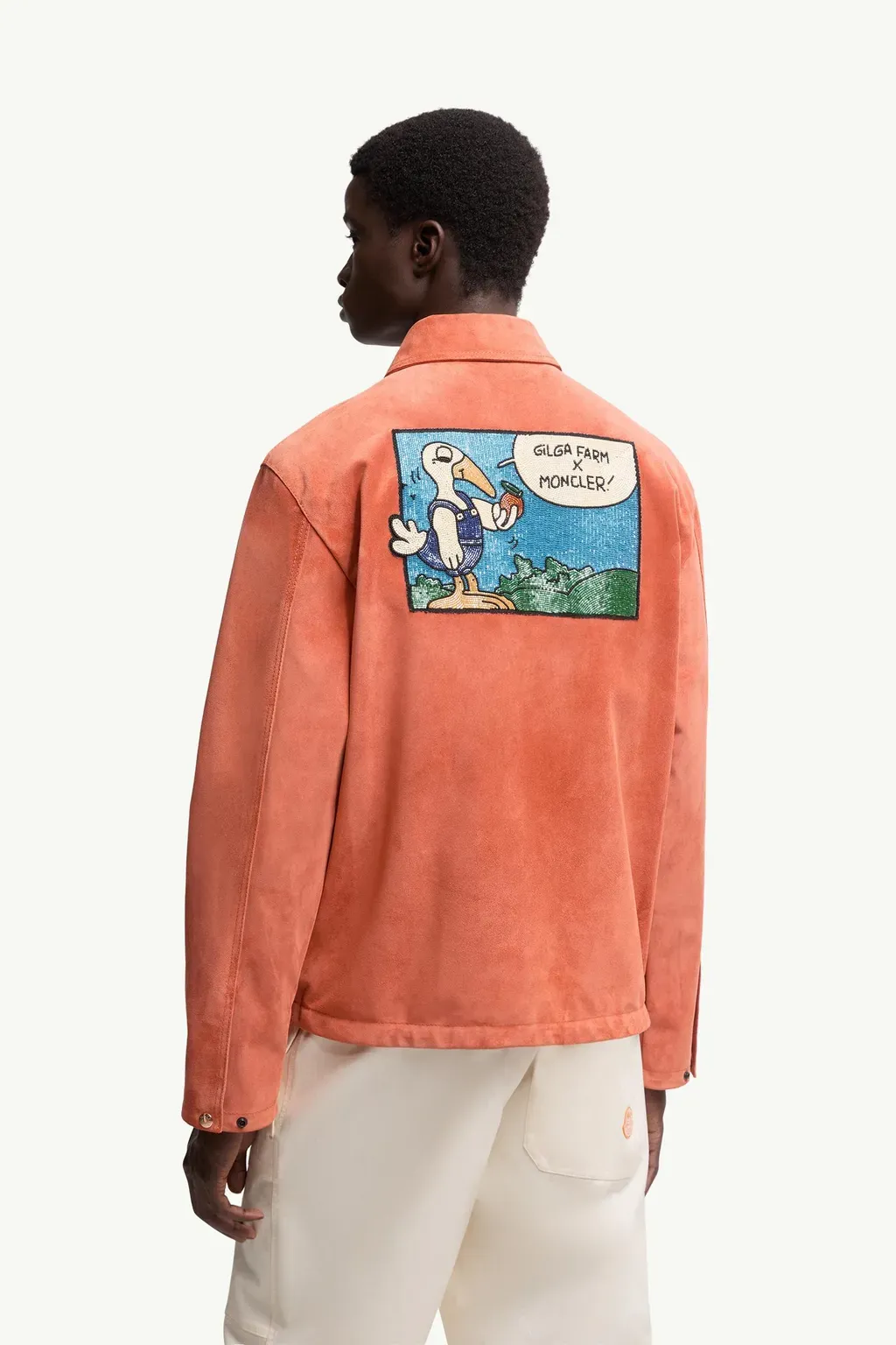 Moncler X Gilga Farm By Donald Glover Navel Suede Shirt Jacket