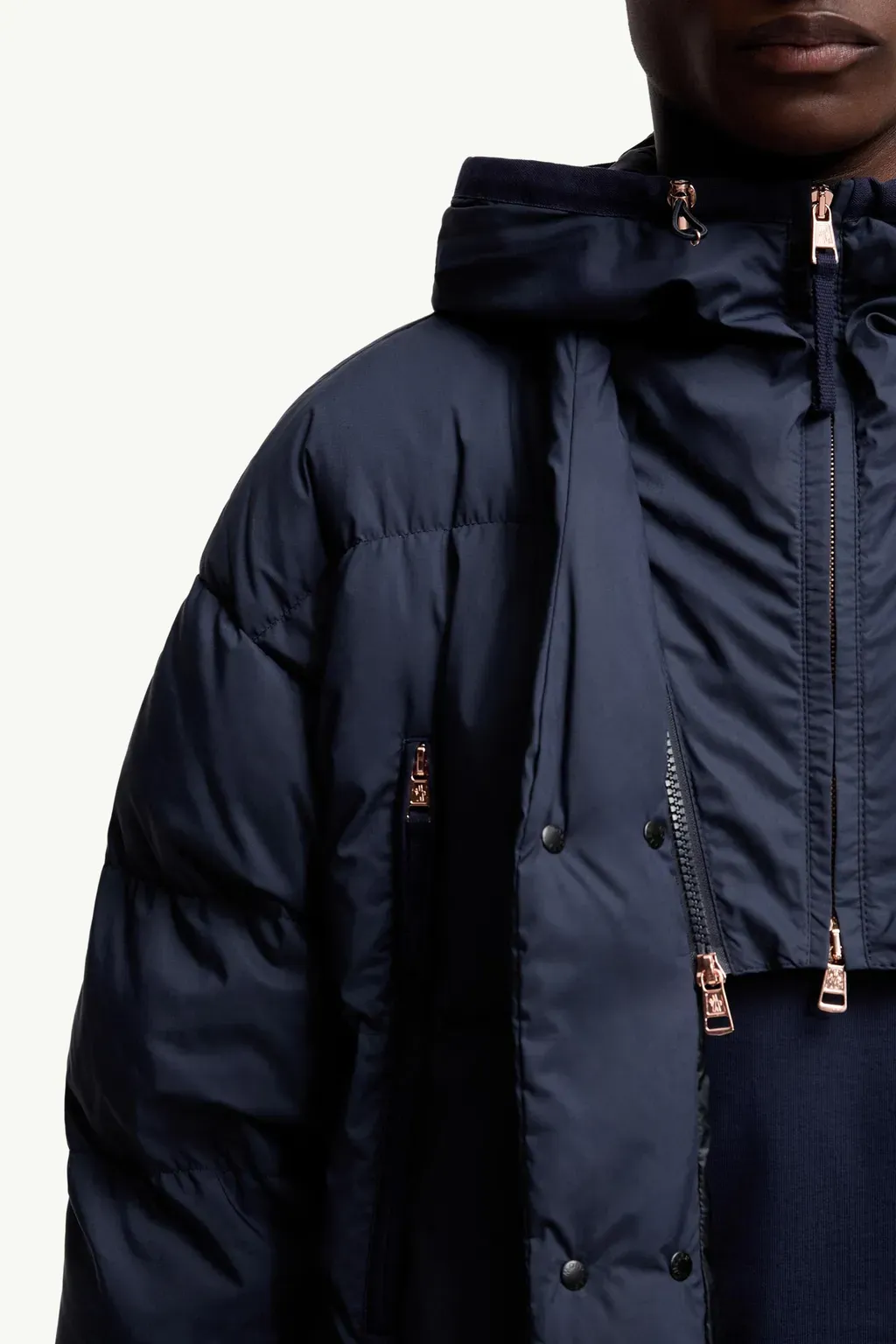Moncler X Gilga Farm By Donald Glover Tangelo Short Down Jacket