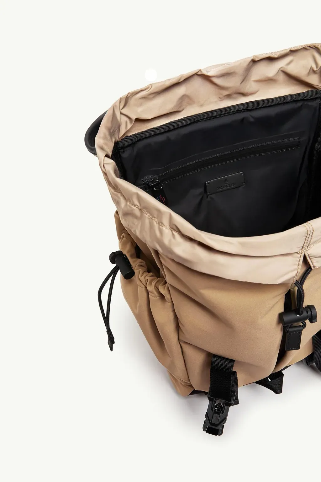 Leather-Trimmed Backpack
