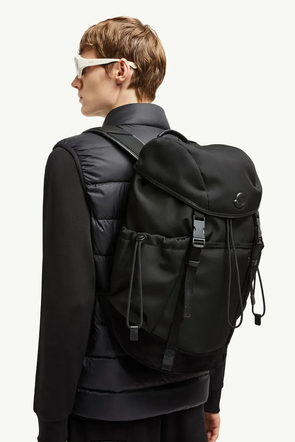 Tech Suede-Trimmed Water-Repellent Backpack